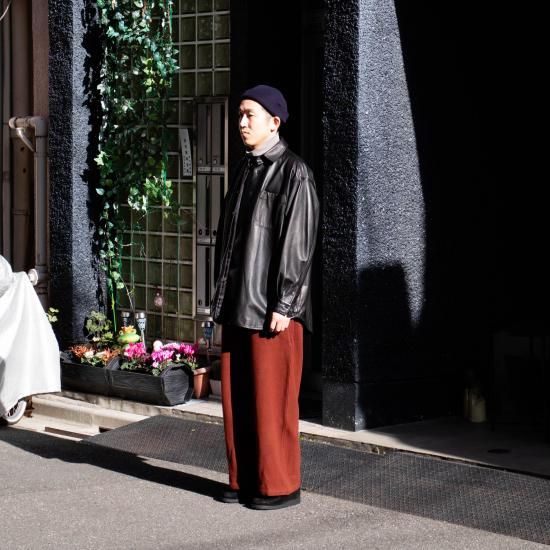 YOKO SAKAMOTO ヨーコサカモト 「LEATHER BIG SHIRT YOKO SAKAMOTO ヨーコサカモト 「LEATHER BIG SHIRT