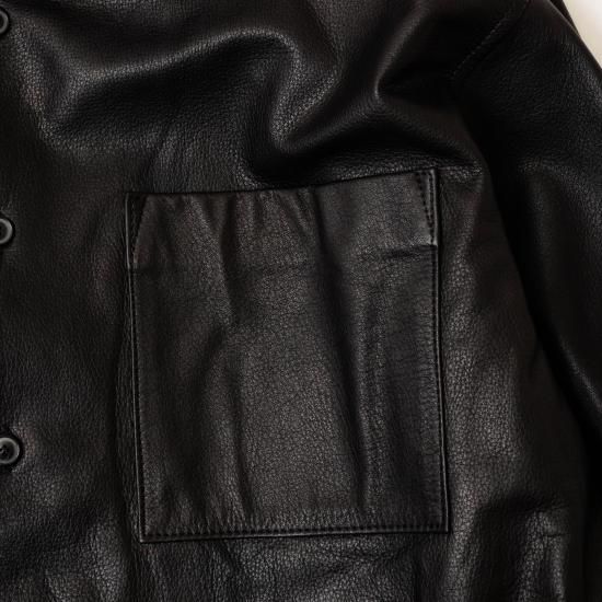 YOKO SAKAMOTO ヨーコサカモト 「LEATHER BIG SHIRT YOKO SAKAMOTO ヨーコサカモト 「LEATHER BIG SHIRT