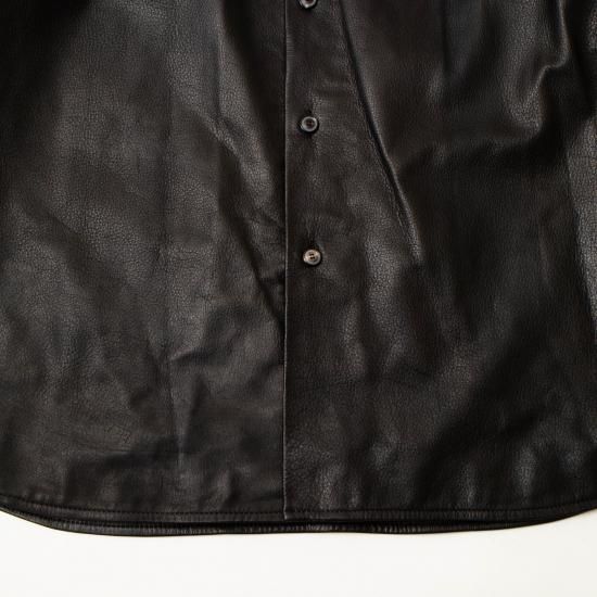YOKO SAKAMOTO ヨーコサカモト 「LEATHER BIG SHIRT