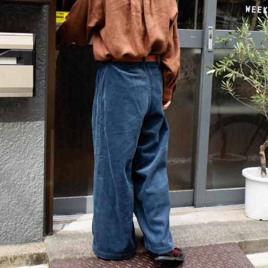 MEYAME メヤメ 「CORDUROY SIDE LINE WIDE PANTS」 - WEEKENDER