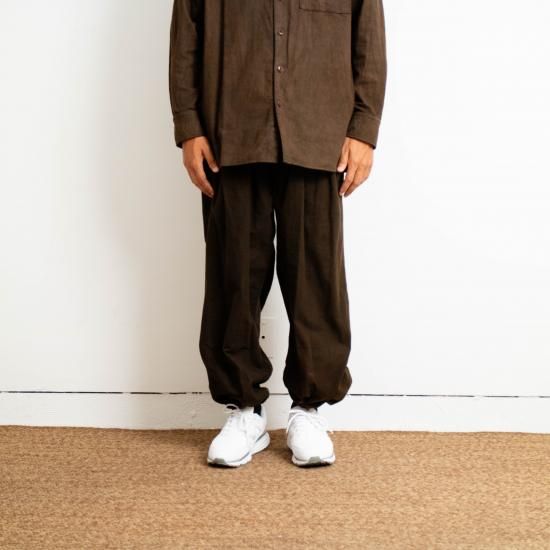 YOKO SAKAMOTO ヨーコサカモト 「BRUSHED COTTON WIDE PANTS YOKO SAKAMOTO ヨーコサカモト 「BRUSHED COTTON WIDE PANTS