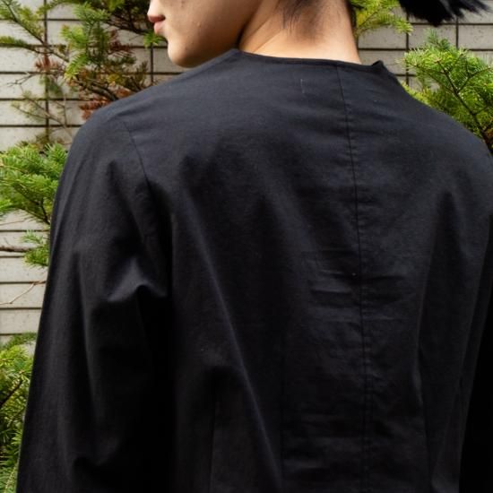 susuri ススリ ミュウブラウス 黒 半袖 トップス