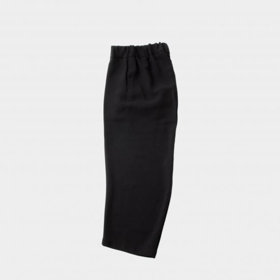 美品 NO CONTROL AIR 三日月 パンツ ドレープ ダブルクロス 黒 NO CONTROL AIR ノーコントロールエアー 「ポリエステル