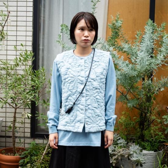 MEYAME メヤメ 「FLOWER QUILTING VEST」 - WEEKENDER SHOP ANDEL