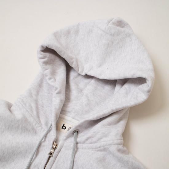 <blurhms> Light Sweat Crew-Zip 3 チャコール Light Sweat Crew-Zip (BHS22S026) | blurhms / トップス (MEN