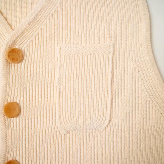 ASEEDONCLOUD / Tea garden vest 「Beige」S rennes — Aseedonclöud | Tea Garden Knit Vest in Beige