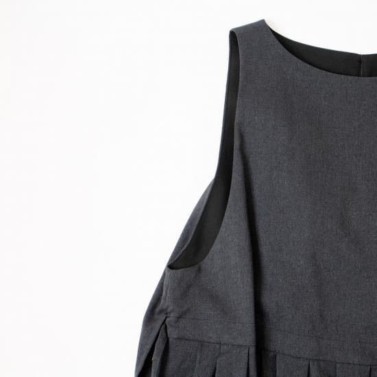 yoko sakamoto ナイロン3レイヤードベスト YOKO SAKAMOTO ヨーコサカモト 「LAYERED DRESS 「BRUSHED
