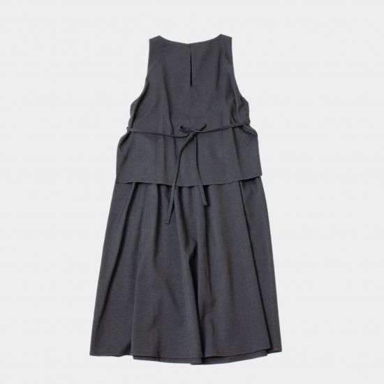 yoko sakamoto ナイロン3レイヤードベスト YOKO SAKAMOTO ヨーコサカモト 「LAYERED DRESS 「BRUSHED