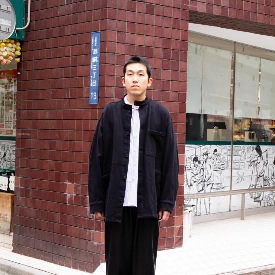 YOKO SAKAMOTO ワークジャケット フェードブラック Lサイズ