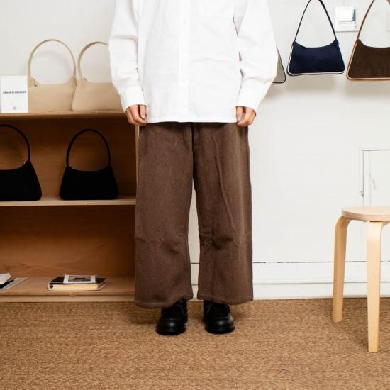 MITTAN ミッタン 「ウールブランケットワイドパンツ PT-97