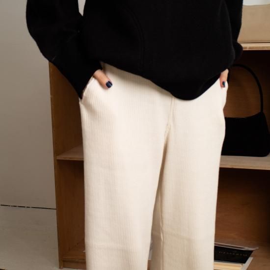 THE HINOKI (ザ ヒノキ) Organic Cotton Rib Pants