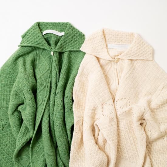 ASEEDONCLOUD アシードンクラウド 「Sankayo cable knit jacket