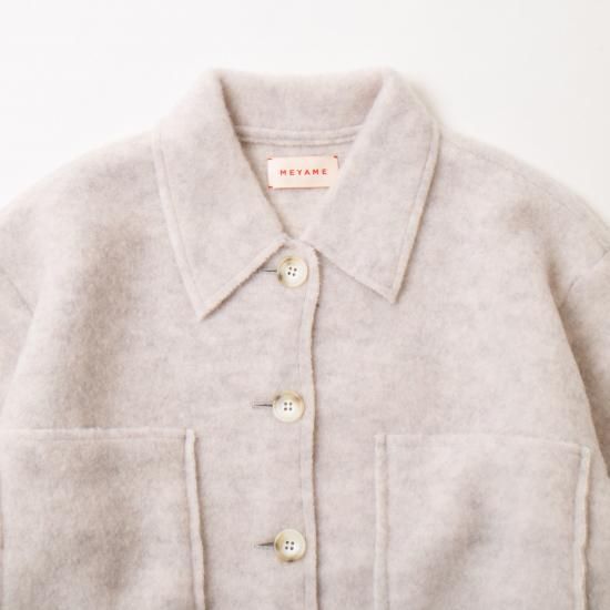 MEYAME メヤメ 「LIGHT WOOL SHORT JACKET」 - WEEKENDER SHOP ANDEL MEYAME メヤメ 「LIGHT WOOL SHORT JACKET」 - WEEKENDER SHOP ANDEL