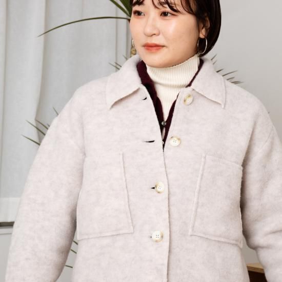 MEYAME メヤメ 「LIGHT WOOL SHORT JACKET」 - WEEKENDER SHOP ANDEL MEYAME メヤメ 「LIGHT WOOL SHORT JACKET」 - WEEKENDER SHOP ANDEL