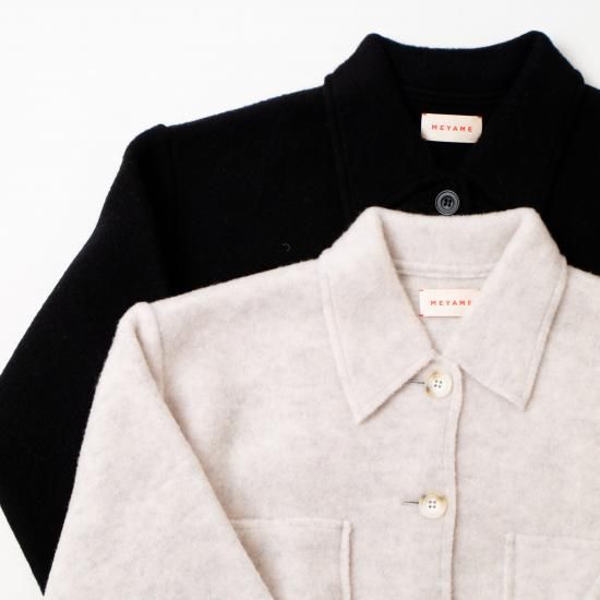 MEYAME メヤメ 「LIGHT WOOL SHORT JACKET」 - WEEKENDER SHOP ANDEL MEYAME メヤメ 「LIGHT WOOL SHORT JACKET」 - WEEKENDER SHOP ANDEL