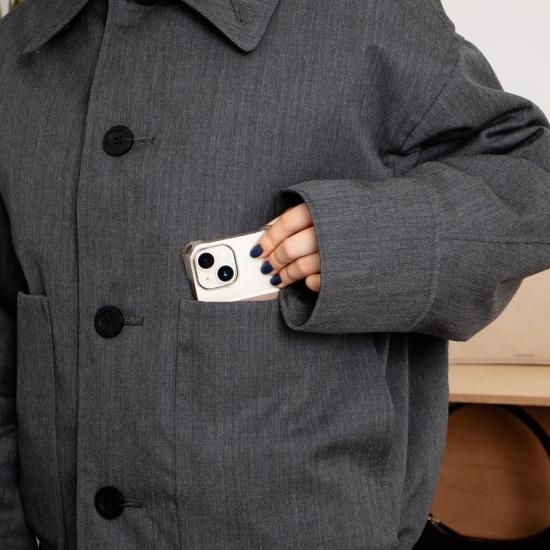 JöICEADDED ジョイスアディッド 「Wool Gabardine Half Coat JöICEADDED ジョイスアディッド 「Wool Gabardine Half Coat