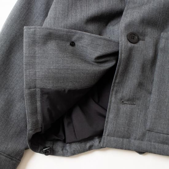 JöICEADDED ジョイスアディッド 「Wool Gabardine Half Coat JöICEADDED ジョイスアディッド 「Wool Gabardine Half Coat