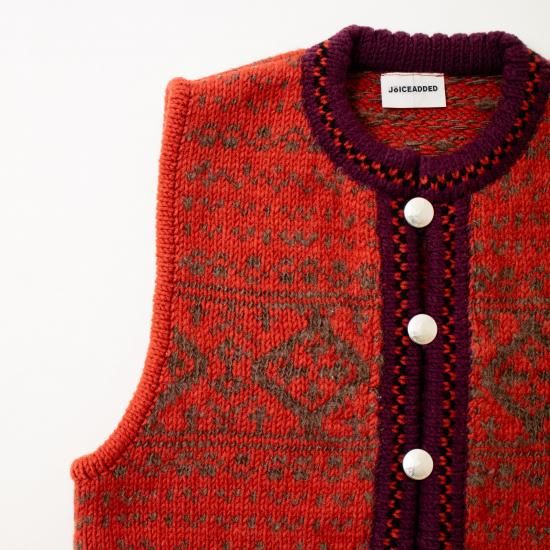 美品】ジョイスアディッド JOICEADDED エンブロイダード ベスト