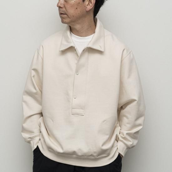 STILL BY HAND スティルバイハンド 「裏毛素材 襟付きプル STILL BY HAND スティルバイハンド 「裏毛素材 襟付きプル