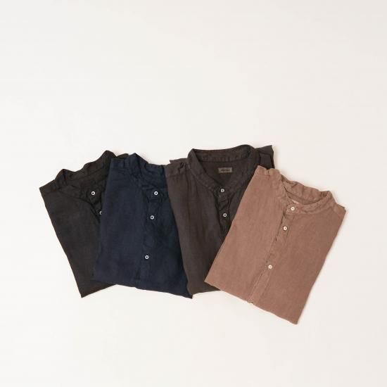 MITTAN 大麻シャツ大　　サイズ3 灰茶 MITTAN 大麻シャツ大 サイズ3 灰茶