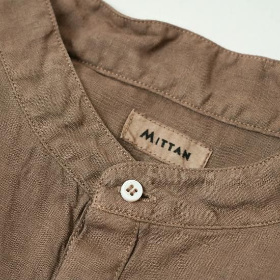 MITTAN ミッタン「大麻シャツ 3(草木濃染) SH-137DC MITTAN ミッタン「大麻シャツ 3(草木濃染) SH-137DC