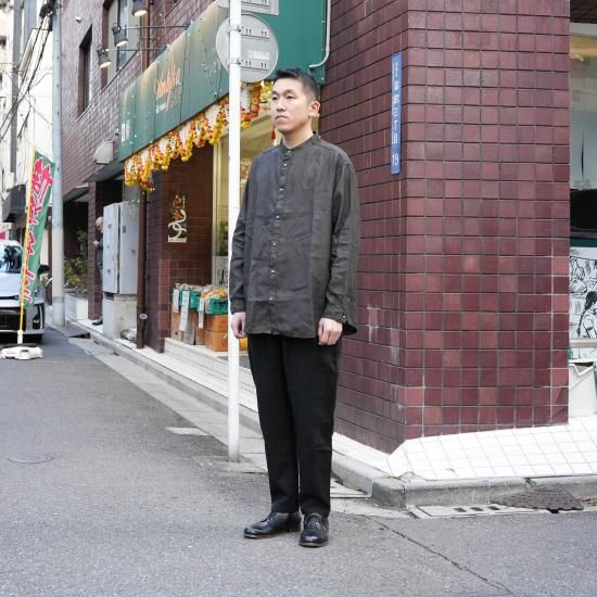 MITTAN 大麻シャツ 栃の実（濃）染め直し品 MITTAN / 大麻シャツ 栃の実（濃） SH-132DC / unisex – PINT_MN