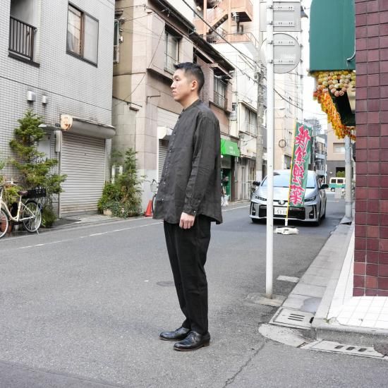 MITTAN 大麻シャツ3 美品 size3 柿渋×墨 大麻シャツ 3 (草木濃染) 柿渋×墨 / MITTAN通販 ミッタン | TOCAKU(トカク)