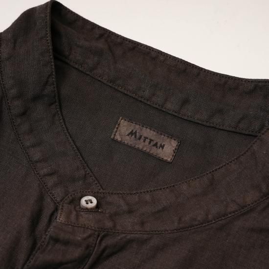 MITTAN 大麻シャツ大　　サイズ3 灰茶 MITTAN 大麻シャツ大 サイズ3 灰茶 MITTAN 大麻シャツ大 サイズ3 灰茶