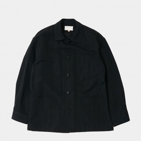 【在庫処分】 SAKAMOTO YOKO ヨーコサカモト WOOL 「Black」 SHIRT 「WORK スーツ