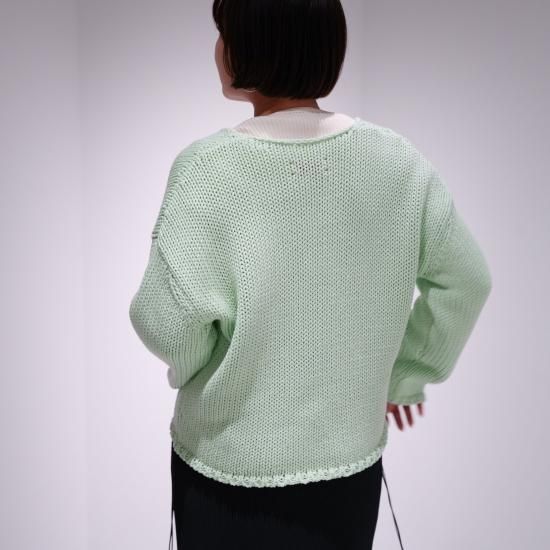 MEYAME メヤメ 「LONG SLIT KNIT」 - WEEKENDER SHOP ANDEL