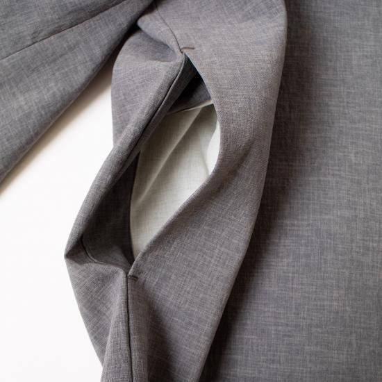 NO CONTROL AIR 強撚ポリエステルストレッチポプリンオーバーオール NO CONTROL AIR ノーコントロールエアー 「強撚ポリエステル