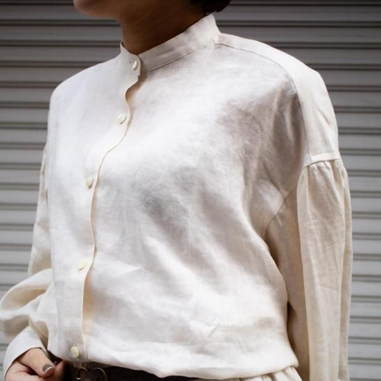 comm.arch. コムアーチ　フレンチリネンバルーンシャツ comm. arch. (コムアーチ) French Linen Balloon Shirt オーバー