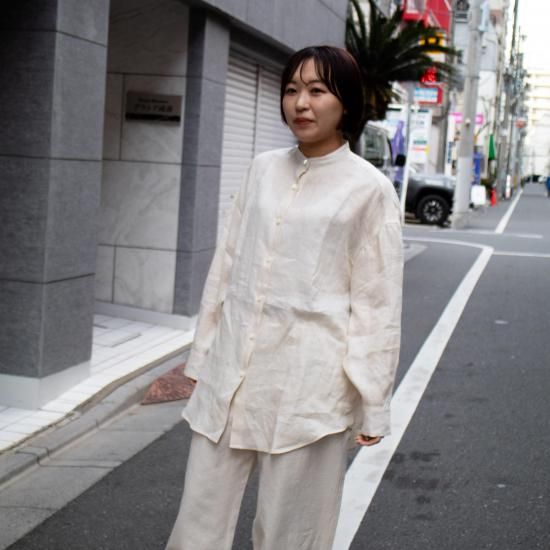 comm. arch. (コムアーチ) French Linen Balloon Shirt オーバー