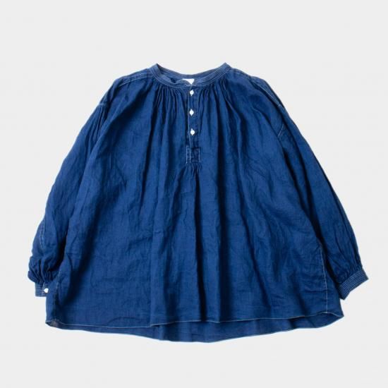 ŠP（エシュペー） 「INDIGO LINEN BLOUSE」－WEEKENDER SHOP ANDEL