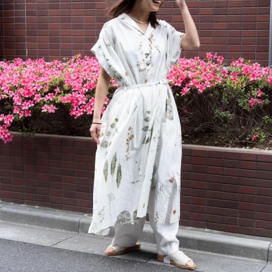 アシードンクラウド　お花刺繍ジレ ASEEDONCLOUD アシードンクラウド 「assimilate plants dress