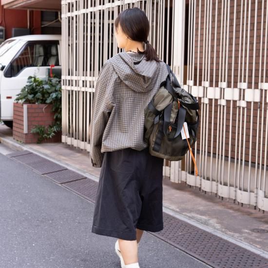 susuri キルティング　ハーフパンツ　ススリ SUSURI ススリ｜ライノウパンツ black