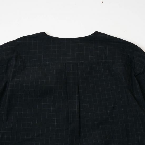 Yoko Sakamoto コットンヘンリーネックシャツ M ブラック YOKO SAKAMOTO ヨーコサカモト 「 HENLEY NECK PULLOVER
