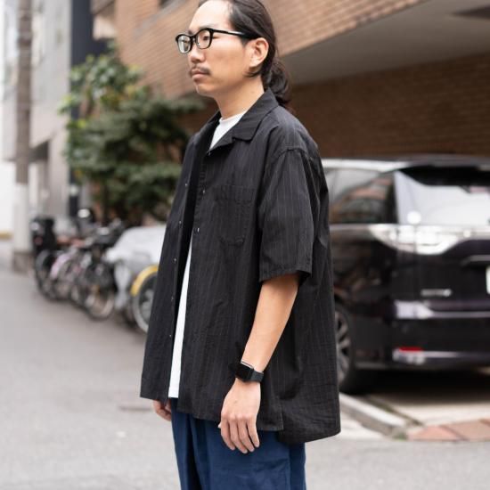 LANDSCAPE PRINTED OPEN COLLAR SHIRT #YELLOW [YK25SS0933SH