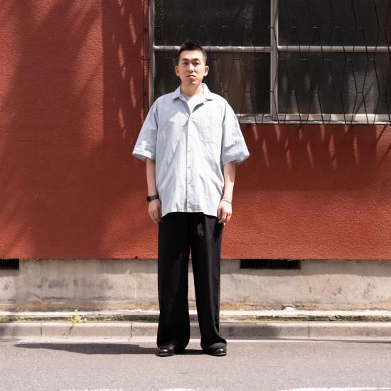 Masaさま専用　【美品】ヨーコサカモト　半袖シャツ　オープンカラー　現行 YOKO SAKAMOTO ヨーコサカモト 「COTTON × SILK OPEN COLLAR