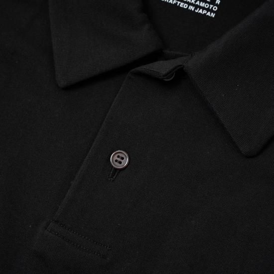 yoko sakamoto ブラックポロシャツ YOKO SAKAMOTO ヨーコサカモト 「BIG POLO」- WEEKENDER SHOP