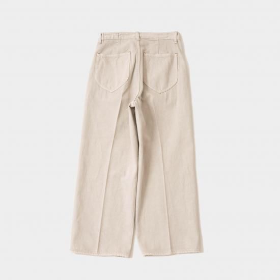 JöICEADDED ジョイスアディッド ワイドデニムパンツ ジョイスアディッド デニムパンツ レディース センタープレス