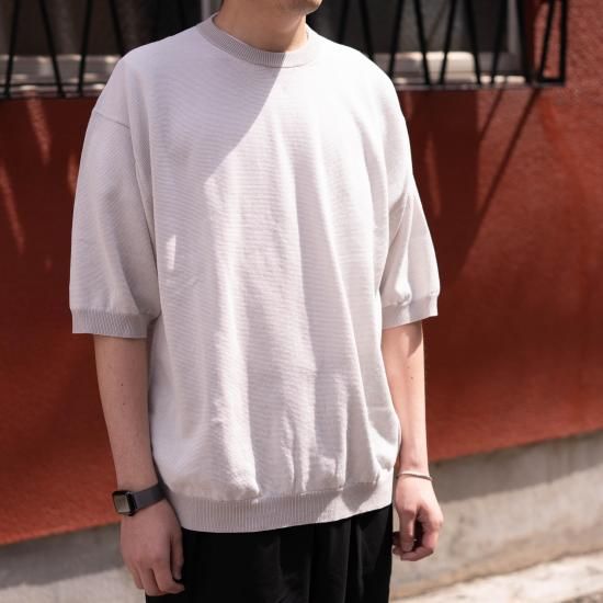 【STILL BY HAND】コットン天竺 半袖ニットTEE STILL BY HAND スティルバイハンド 「強撚コットン天竺素材