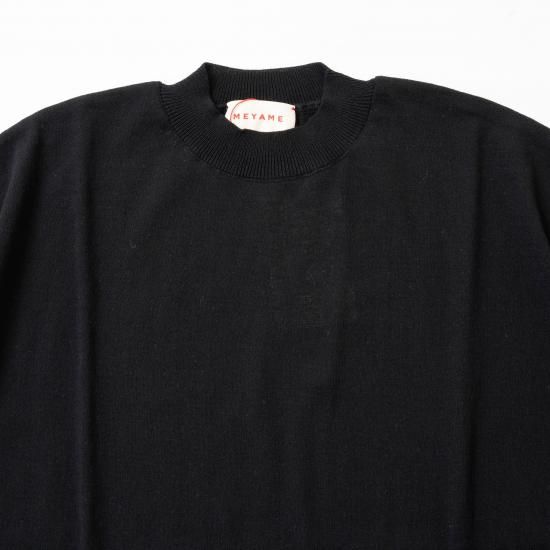 美品◯MEYAME コットン ニットT ブラック MEYAME コットンニットT | 大人になったら、着たい服 ONLINE STORE