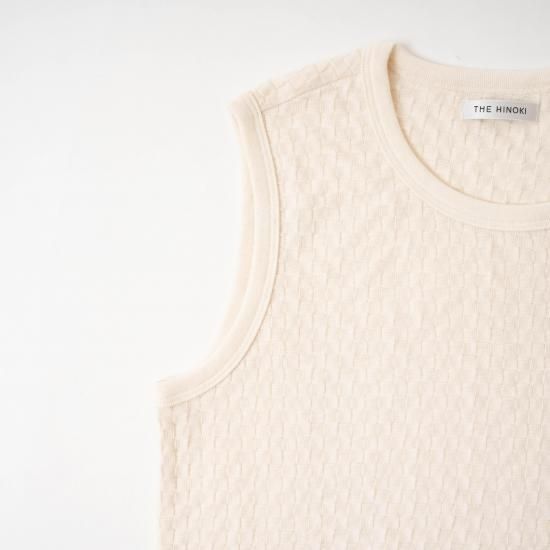 THE HINOKI (ザ ヒノキ) 「ORGANIC COTTON CHECKER TANK TOP
