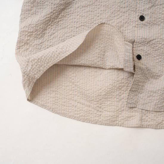 FIRNUM 台襟付きシャツカラービッグスリーブシャツ FIRNUM 台襟付きシャツカラービッグスリーブシャツ