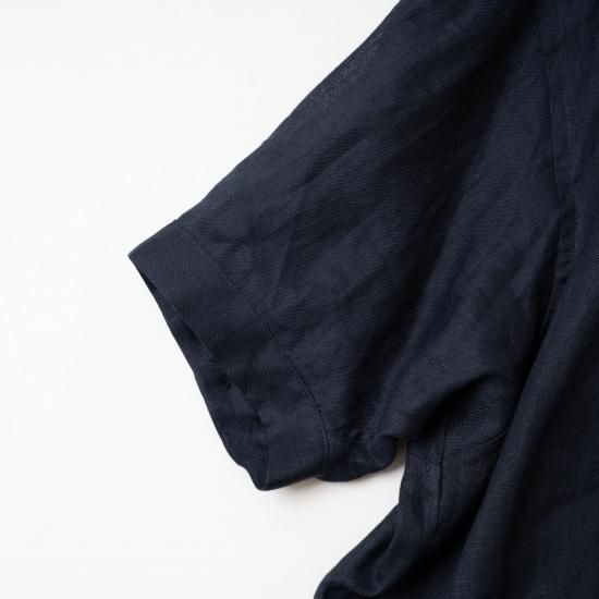 comm.arch. コム・アーチ「French Linen Open Collar S/S O/P