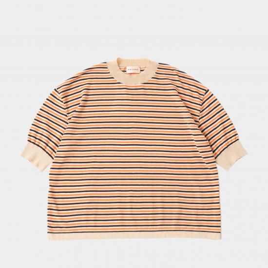 MEYAME メヤメ 「BORDER COTTON KNIT TEE」 - WEEKENDER SHOP ANDEL
