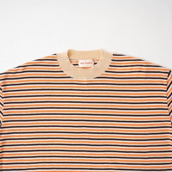 MEYAME メヤメ 「BORDER COTTON KNIT TEE」 - WEEKENDER SHOP ANDEL