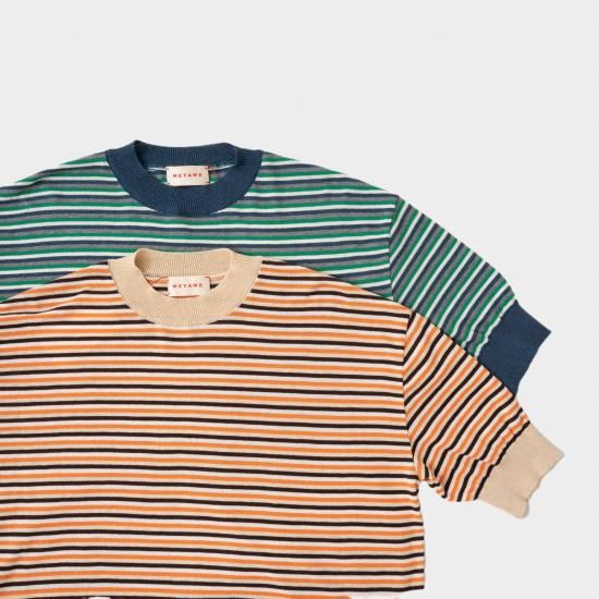 MEYAME メヤメ 「BORDER COTTON KNIT TEE」 - WEEKENDER SHOP ANDEL