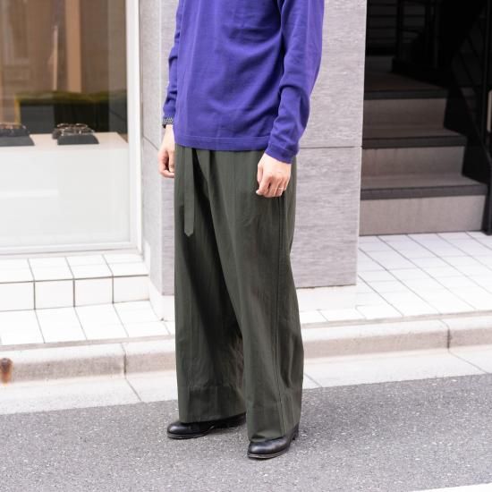 YOKO SAKAMOTO ヨーコサカモト 「WORK CROPPED TROUSERS